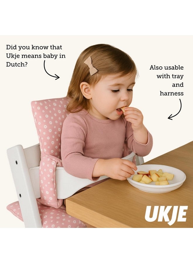 UKJE Cushion Compatible with Stokke Tripp Trapp - Soft Seat Cushion for Infants, Babies & Toddlers, High Chair Accessories, Easy to Install, ?Polyester, ?16.5 x 11 x 2 inches (Daisy) - Image 3