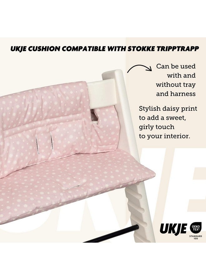 UKJE Cushion Compatible with Stokke Tripp Trapp - Soft Seat Cushion for Infants, Babies & Toddlers, High Chair Accessories, Easy to Install, ?Polyester, ?16.5 x 11 x 2 inches (Daisy) - Image 4