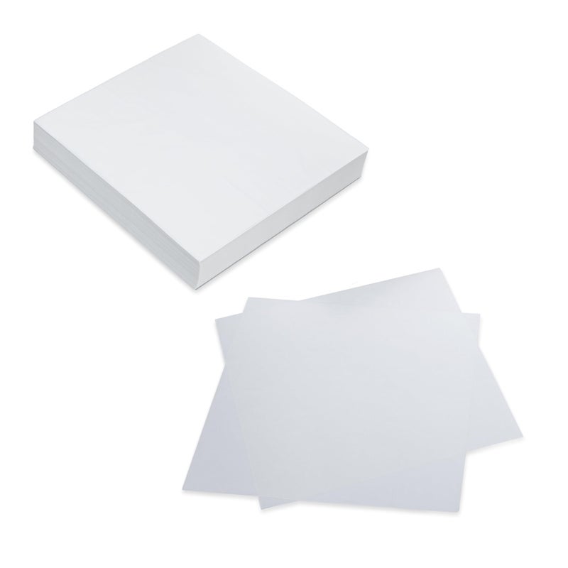 P Paterson Paterson Paper 14 x 14 White NonStick GreaseProof Silicone Coated Parchment Paper SquaresPizza Pan Liner Sheets  1000Case 