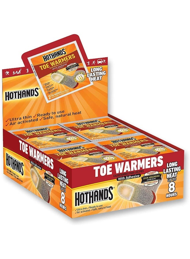 HotHands by HeatMax Adhesive Toe Warmers Bulk Packed 100 Pairs - Image 2
