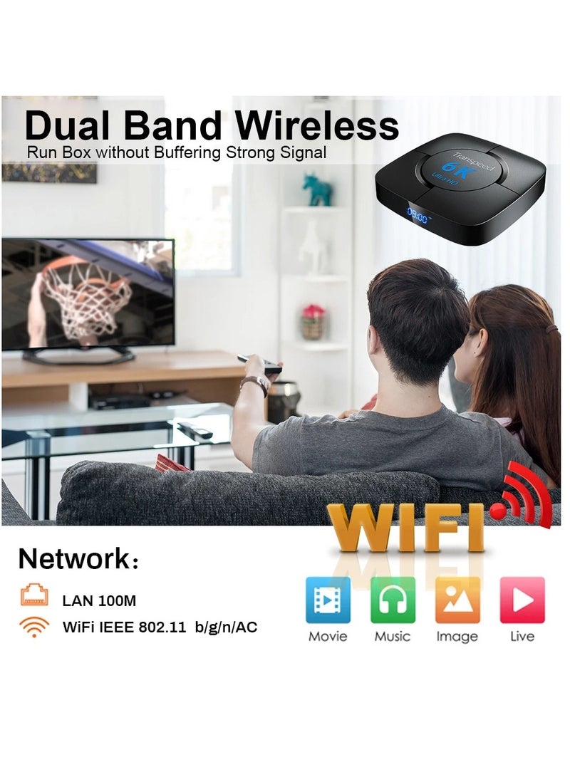 Transpeed Android 12.0 Set Top Box Voice Assistant 6K  4GB 6GB - Image 5