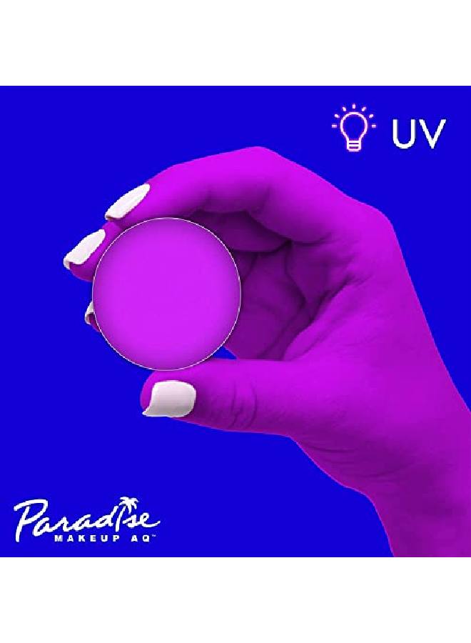 mehron Makeup Paradise Makeup Aq Refill (.25 Oz) (Nebula Neon Purple/Purple Uv) - Image 5
