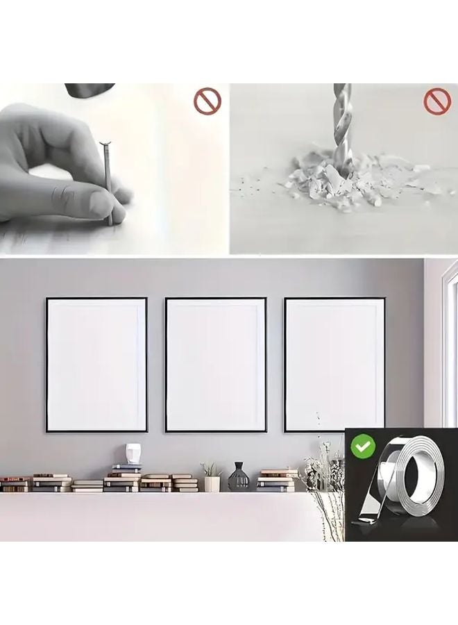 4Pcs Strong Double Sided Tape 39.37Inch Waterproof Reusable No Residue - Image 5