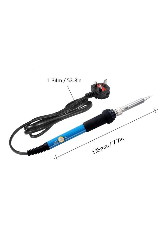 NIBEMINENT 30-Piece Electric Soldering Pen Set Black/Silver/Blue 195mm - Image 3