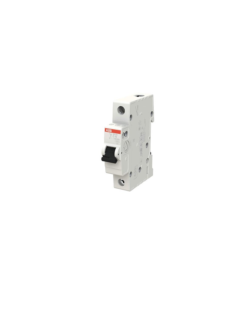 ABB SH201-C16 Miniature Circuit Breaker, 1 Pole, 16 Amp (ABB2CDS211001R0164) - Image 2