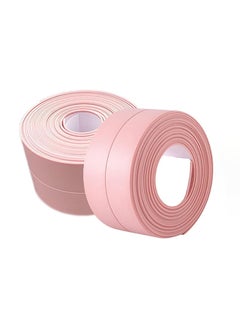 Oasisgalore 2 Roll Pink Caulk Strip Tape 3.8cmx3.2m PVC Waterproof Self-Adhesive Caulking Sealing Tape for Kitchen Countertop Sink Bathroom Bathtub Toilet Floor Wall Edge Sealing Strip Protector  - Image 1