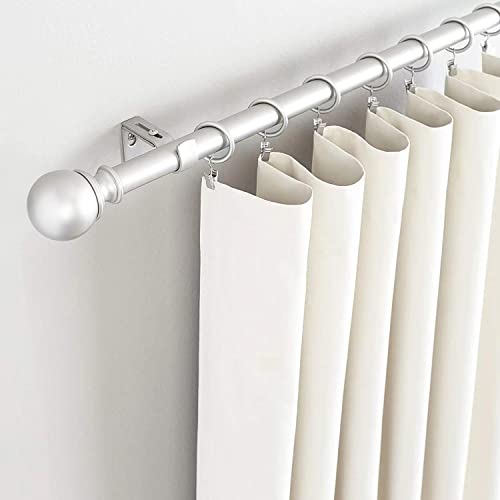 Boxdljh Curtain Rod Brackets for Adjustable, 2 Pack Premium Rod Bracket for Walls, Curtain Rod Holder, Drapery Rod Holders Hardware Window Curtain Rod Support Hanger for 1 Inch Rod (Silver) - Image 2