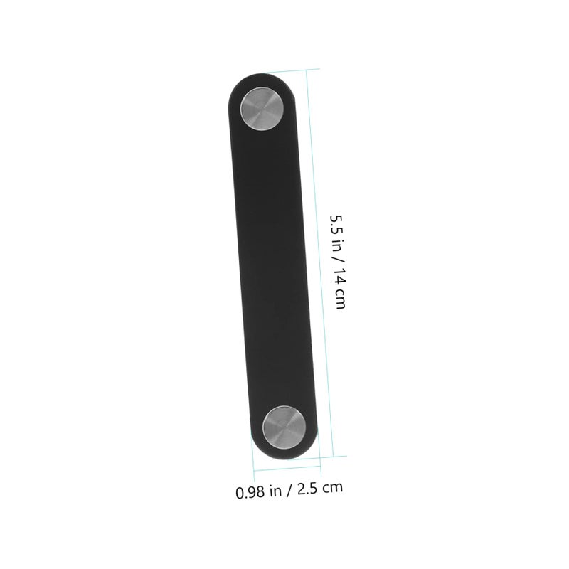 3Pcs Leather Drawer Pull Handles Modern Brushed Style for Wardrobe Cabinet Cupboard - Image 5