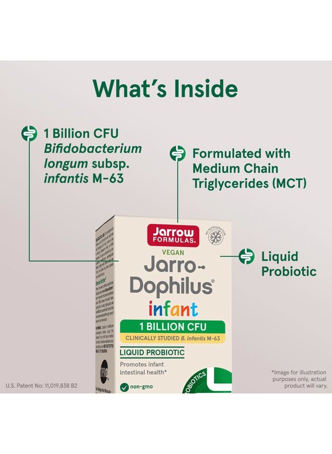 jarrow formulas ® Jarro-Dophilus® Infant Liquid Probiotic, Dietary Supplement, Intestinal Health Support for Infants, 1 Billion CFU Per Serving, 0.51 fl oz, 30 Day Supply  - Image 3