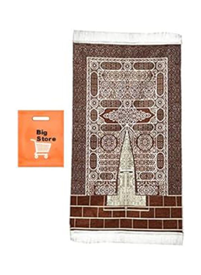 Prayer Rugs Fabric  Brown Multi + Big Store Bag Medium Gift 