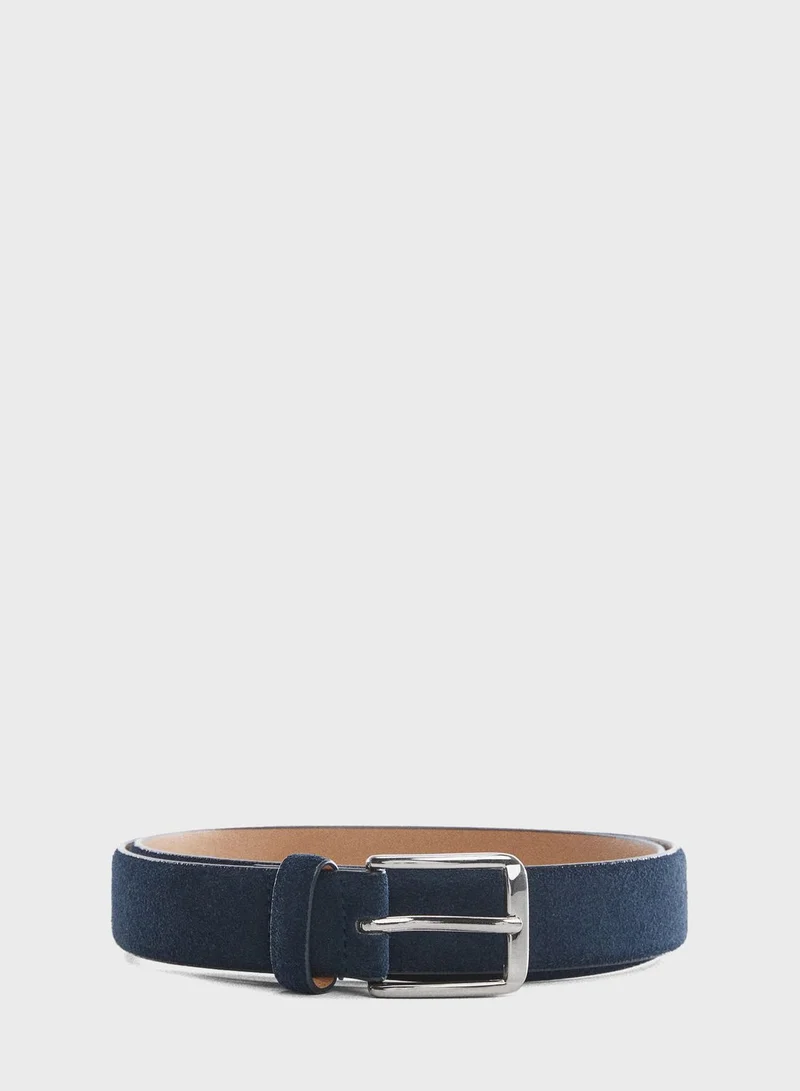 MANGO Suede Belt