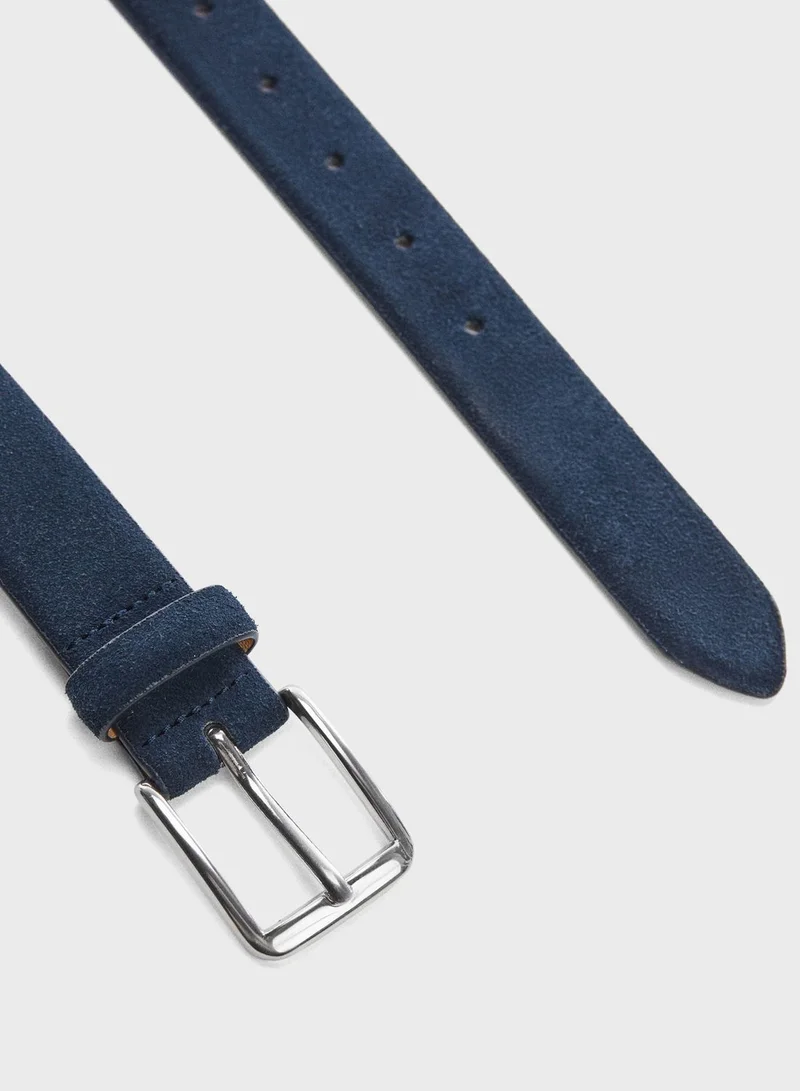 MANGO Suede Belt