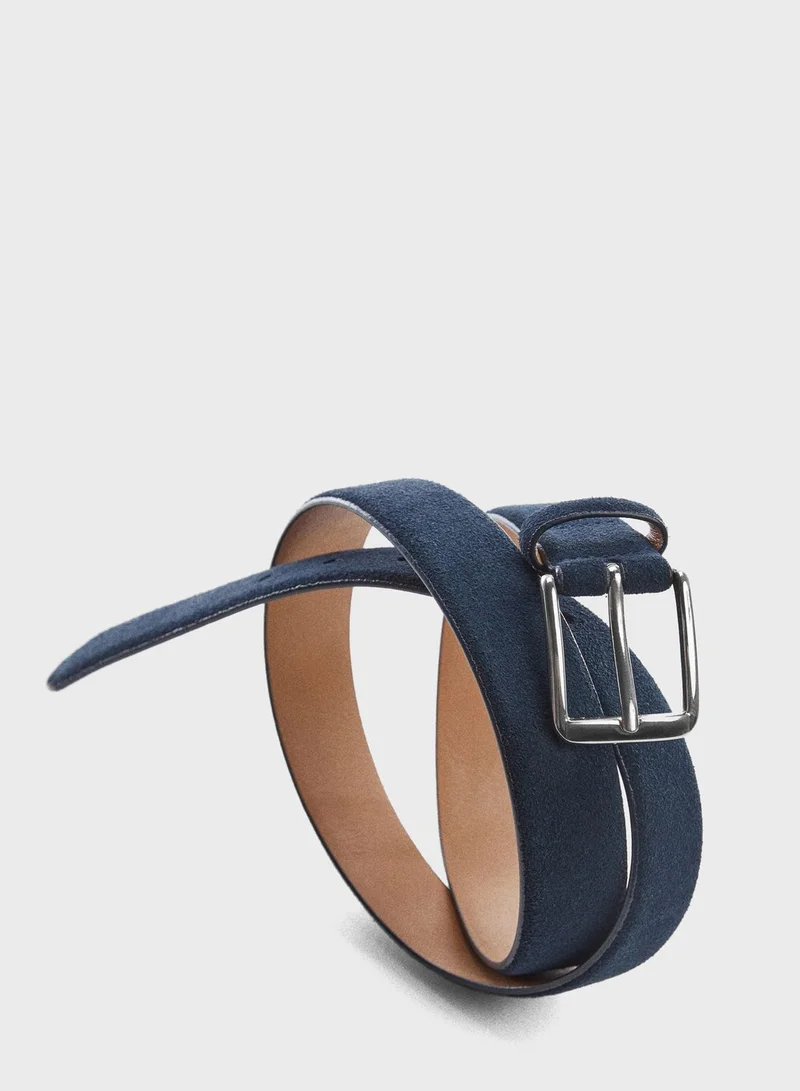 MANGO Suede Belt
