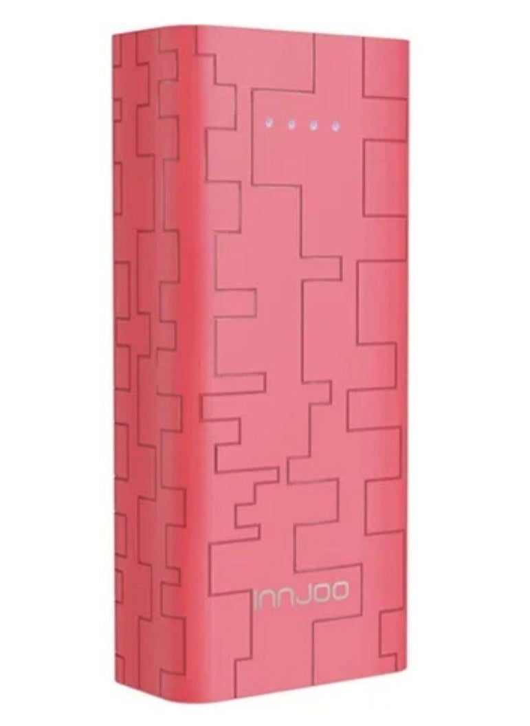 InnJoo Cube 1 backup battery with a capacity of 5000 mAh for smart phones, red