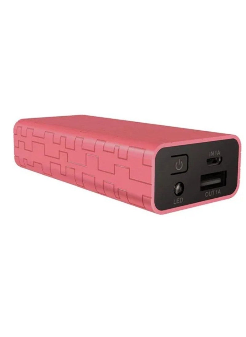 InnJoo Cube 1 backup battery with a capacity of 5000 mAh for smart phones, red