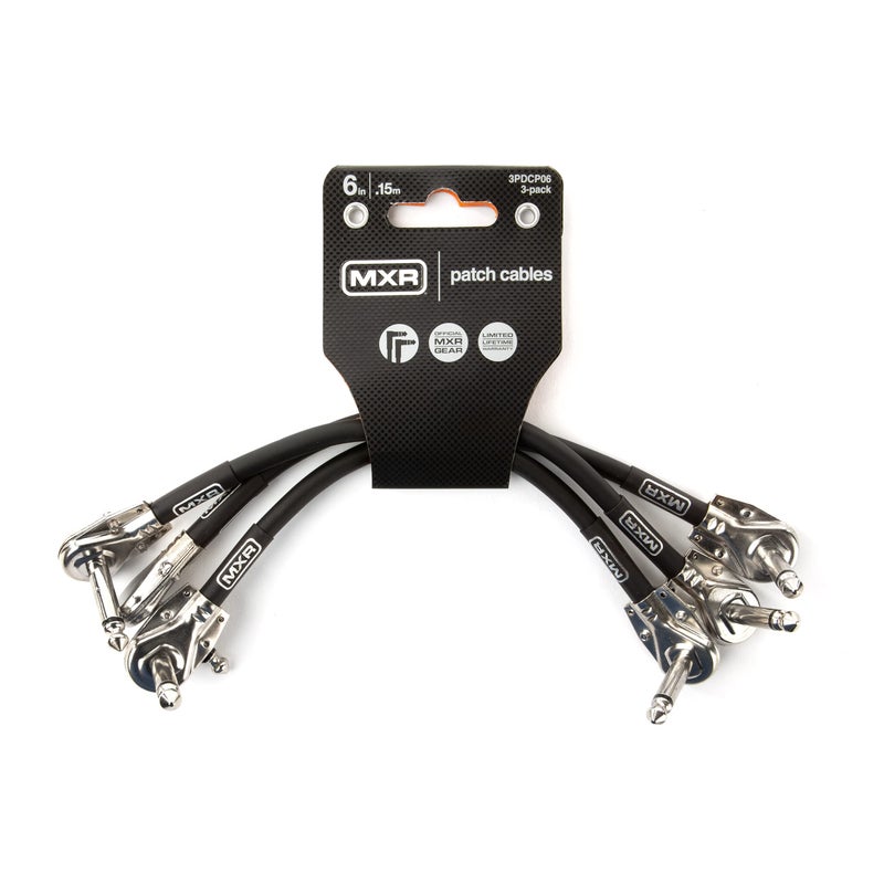 MXR Patch Cable 6 in|15 cm - 3 Pack (3PDCP06) - Image 1