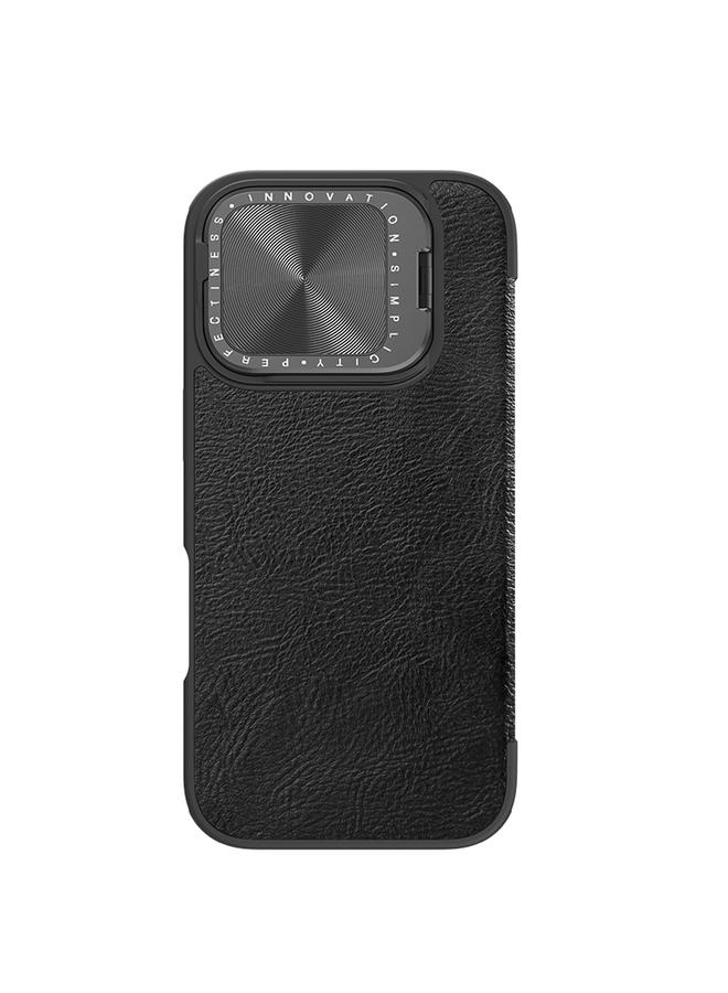 Nillkin Case For iPhone 16 Pro Max Qin Prop Series Flip Camera Cover Design Leather Phone Case - Image 1
