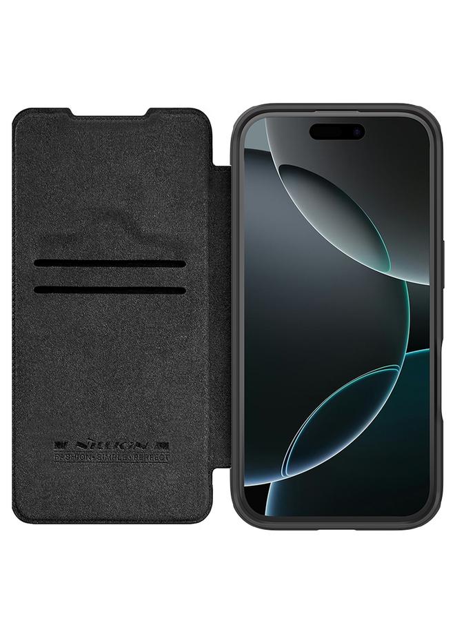 Nillkin Case For iPhone 16 Pro Max Qin Prop Series Flip Camera Cover Design Leather Phone Case - Image 3