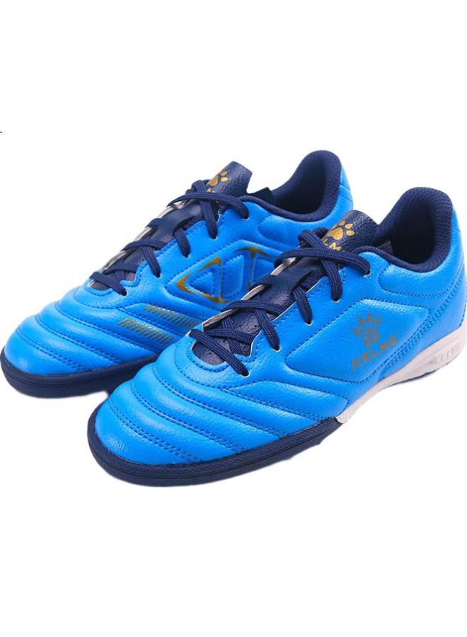 Kelme Soccer Shoes For Men And Youth, Competition Tf Turf Cleats, Breathable Non-Slip Football Boots For Students, Blue/Dark Blue, Size 31 - Image 3