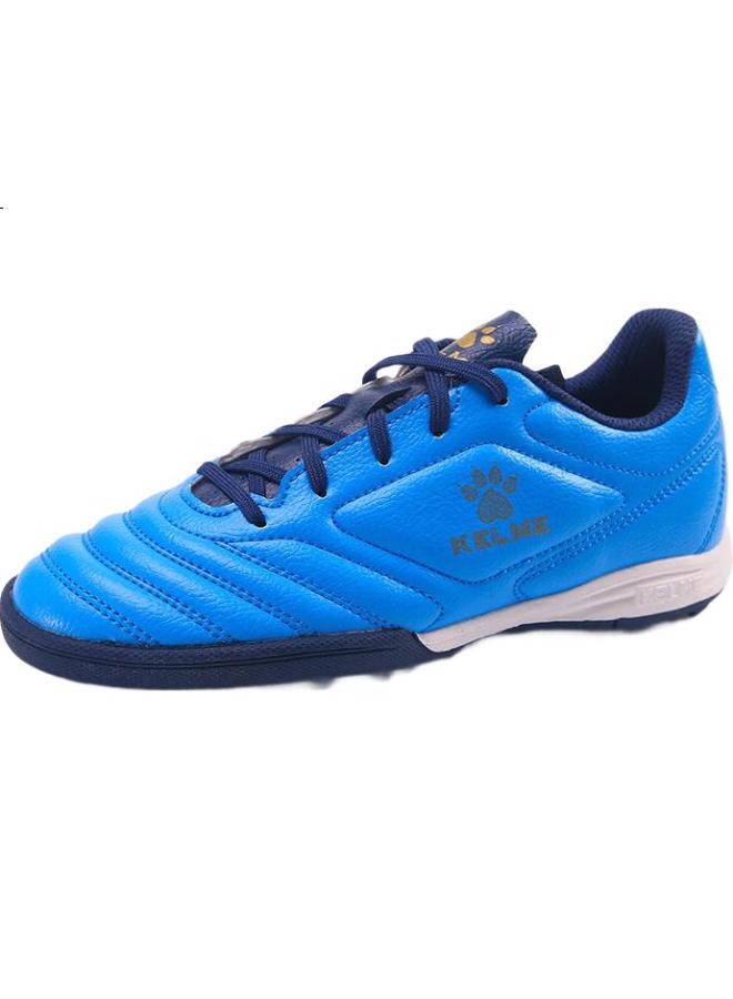 Kelme Soccer Shoes For Men And Youth, Competition Tf Turf Cleats, Breathable Non-Slip Football Boots For Students, Blue/Dark Blue, Size 31 - Image 2