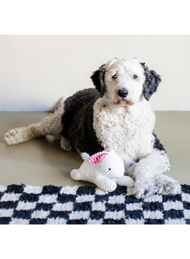 Midlee Stripe Ears White Easter Rabbit Dog Toy - Image 4