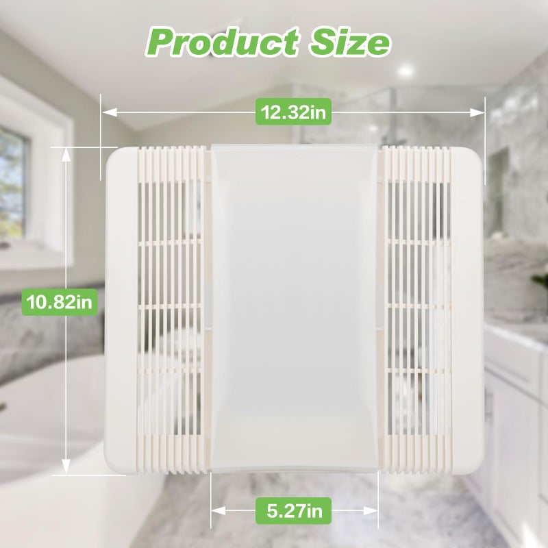 Sfneer 85315000 bathroom exhaust fan vent cover | bathroom fan light cover Replacement Broan-Nutone 663, 663N, 663FL, 663L, 663LN, 669L, 669LN, 669FN, 763RL, 763RLN, 769RL, 769RLN, 769RF - Image 2