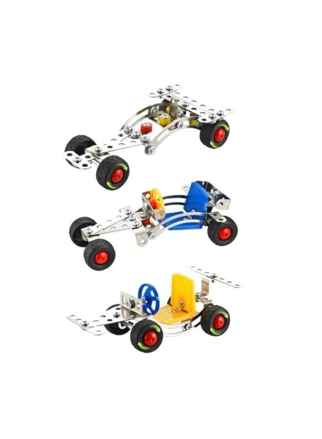 Aole Toys 3-in-1 Metal Models Construction Kit - 83 Pcs - Image 3