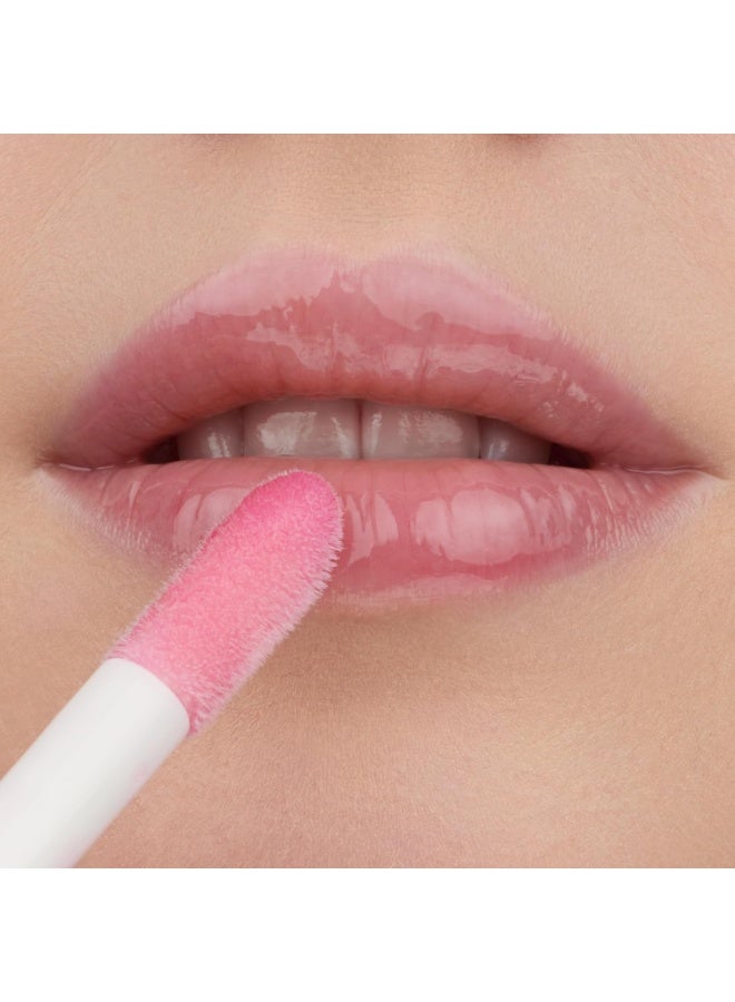Essence hydra kiss LIP OIL 03 Pink Champagne, lip oil, pink, hydrating care, high shine, comfortable feel, 4 ml - Image 4