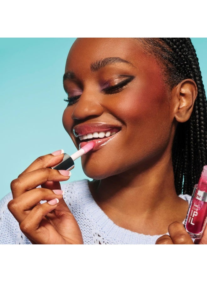 Essence hydra kiss LIP OIL 03 Pink Champagne, lip oil, pink, hydrating care, high shine, comfortable feel, 4 ml - Image 3