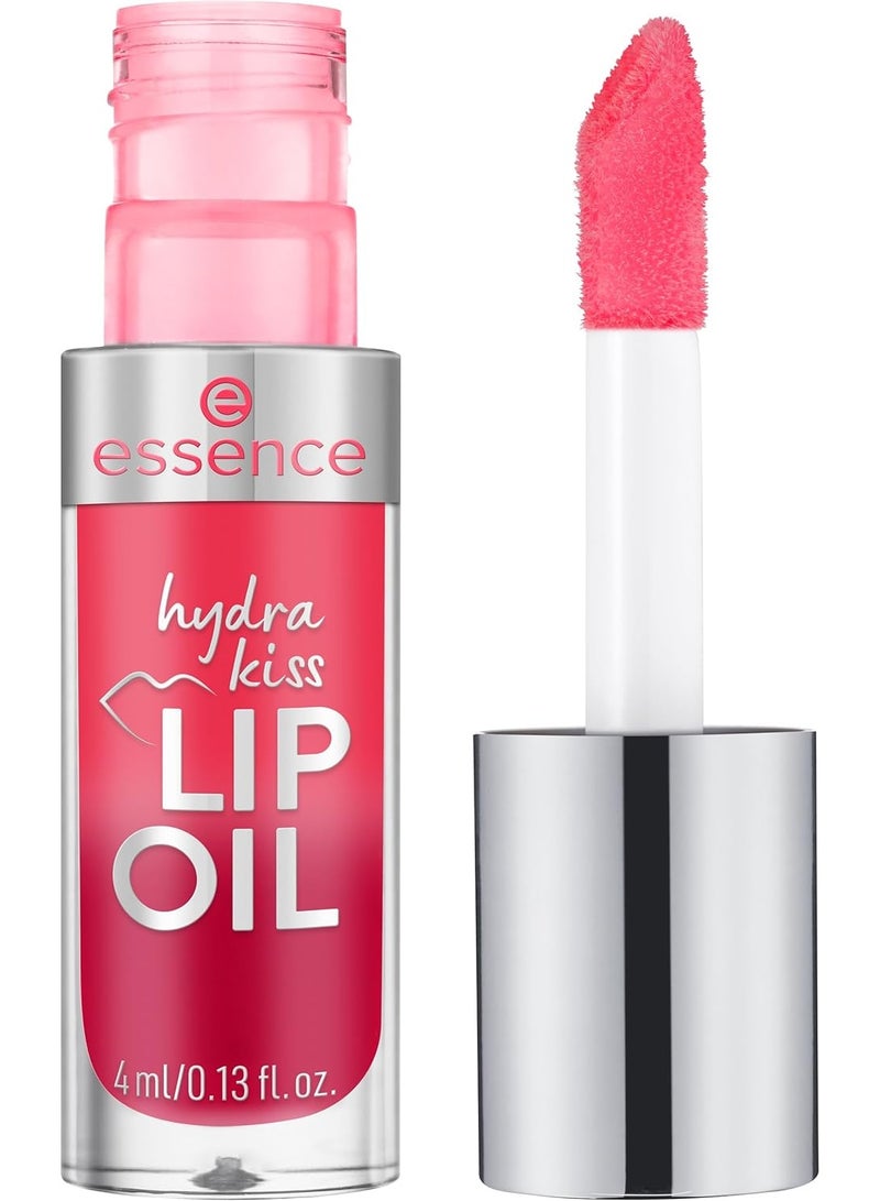 Essence hydra kiss LIP OIL 03 Pink Champagne, lip oil, pink, hydrating care, high shine, comfortable feel, 4 ml - Image 1