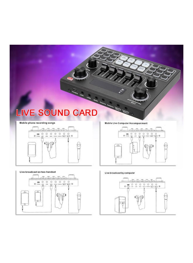 Multifunctional V10 Sound Card And Suspension Microphone Kit - Image 4