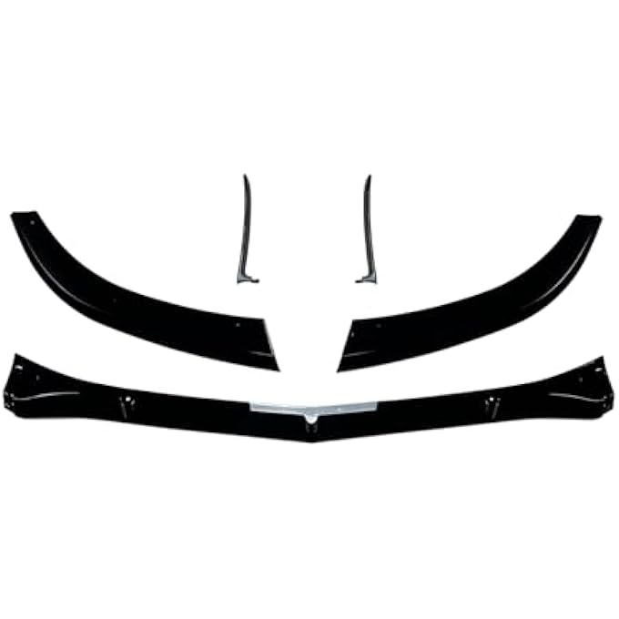 AUSMILA Front Bumper Spoiler Lip Kit for Benz C Class W205 S205 2015-2022 C63 AMG 4-Door 5-Door - Image 3