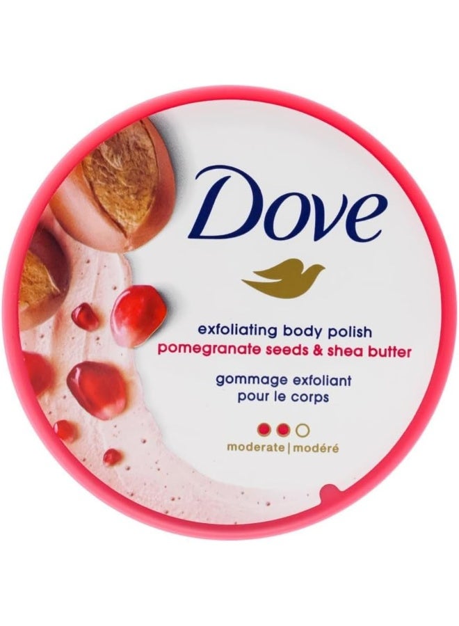 دوف مقشر الجسم من دوف - بذور الرمان وزبدة الشيا - 298 جم / توت الكرز المهروس وحليب بذور الشيا - 425 جم - Image 2