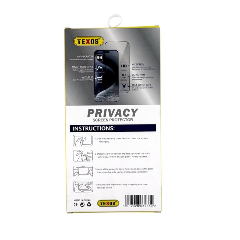TEXOS G-02 Privacy Tempered Glass Screen Protector for iPhone - Image 2