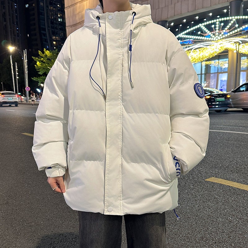 Cotton-Padded Clothes Men'S 2024 Winter Couple'S Thickened Hooded Cotton-Padded Jacket Neutral Style Fashionable Waterproof Cotton-Padded Clothes Women'S Jacket - Image 4