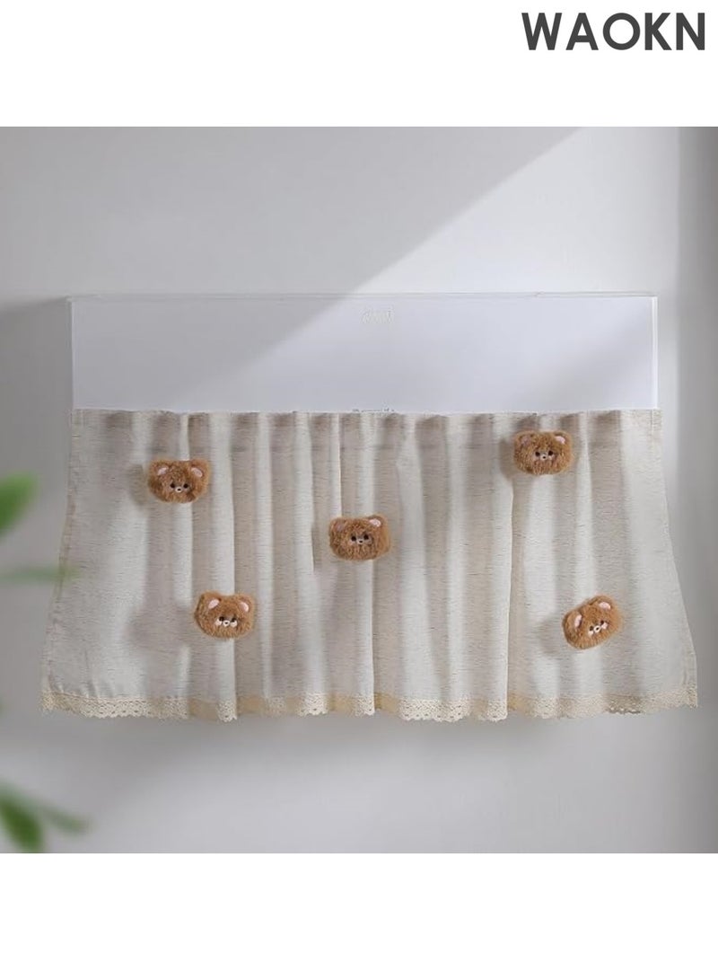 WAOKN Air conditioner windshield Air conditioner windshield Wall-mounted Air conditioner windshield with multiple air holes Uniform wind Windproof Air conditioner and heater universal No need to hang on the wall Simple installation Lightweight Power saving Suitable for various types of air conditioners - Image 1