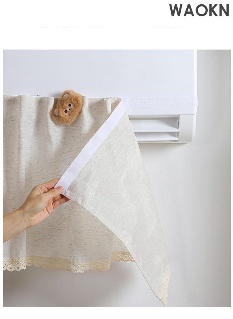 WAOKN Air conditioner windshield Air conditioner windshield Wall-mounted Air conditioner windshield with multiple air holes Uniform wind Windproof Air conditioner and heater universal No need to hang on the wall Simple installation Lightweight Power saving Suitable for various types of air conditioners - Image 5