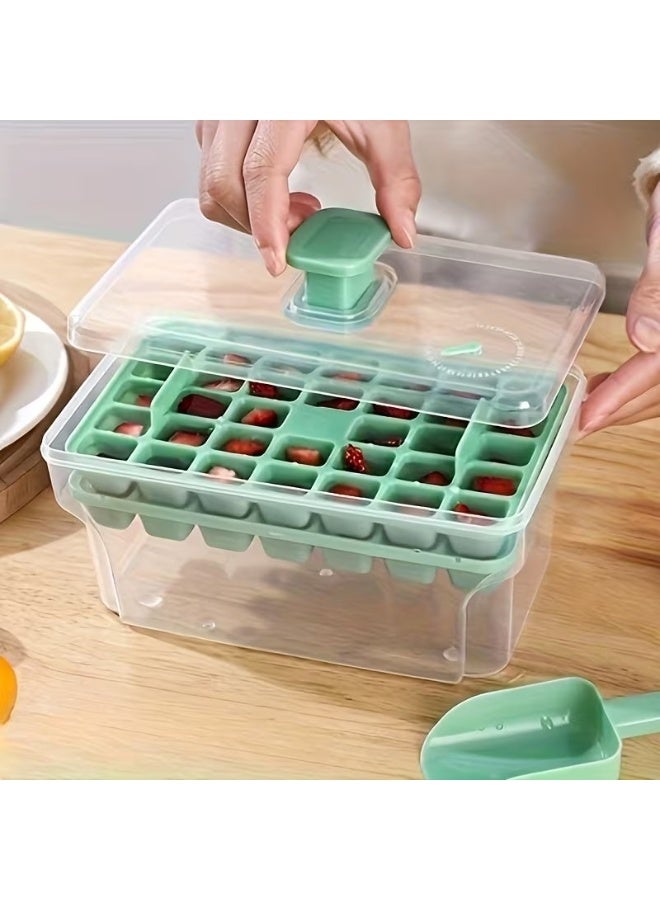 Goolsky Easy Release Ice Cube Tray Set with Lid and Storage - 68 Cavities, Food Grade PP Molds for Chilling Drinks, Perfect Summer Accessory Ice Cube Tray with Lid Ice Cube Tray for Refrigerator, Drink Chilling, Beverage Cooling, Highquality Silicone, Party Hosts, Home Bartenders - Image 5