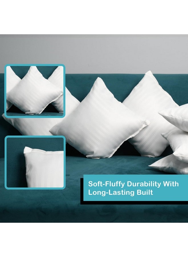 Kuber Industries Kuber Industries Pack of 3 Cushion Filler | 12x12 Inch | Cushion Pillow Filler | Fluffy Microfiber Cushion Filler for Sofa-Living Room-Bedroom D�cor | Throw Cushion Pillow | White - Image 4