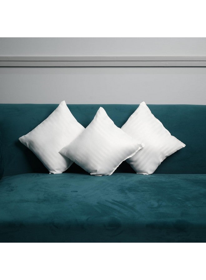 Kuber Industries Kuber Industries Pack of 3 Cushion Filler | 12x12 Inch | Cushion Pillow Filler | Fluffy Microfiber Cushion Filler for Sofa-Living Room-Bedroom D�cor | Throw Cushion Pillow | White - Image 2