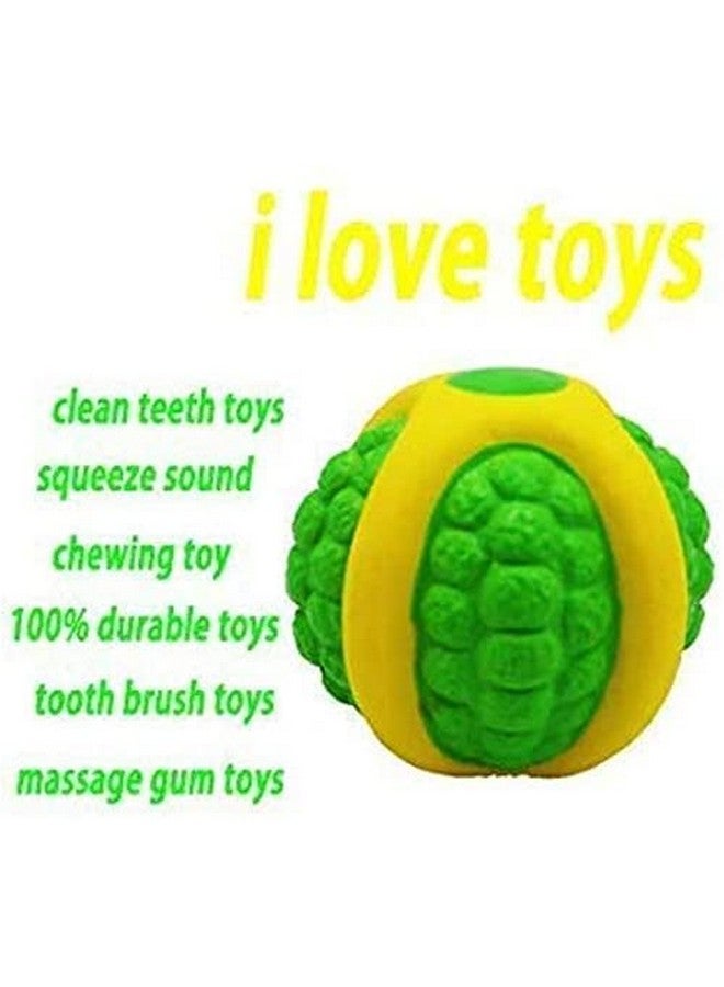 لعبة البطيخ المطاطية الصاخبة من إيتويز لجميع أنواع الكلاب والقطط والجراء والقطط الصغيرة (متوسطة الحجم). - Image 4