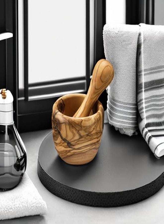 Berard Olive Wood Mortar and Pestle, 2.7 Inch - Image 4