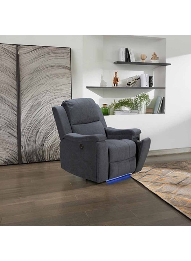 Piper 1-Seater Electric Motion Fabric Recliner With Led And Cup Holder – Fibre Back Cushion Filling Comfortable Electric Recliner Chair For Living Room Modern Recliner With Built-In Led Lights - Grey - pzsku/Z87A79578148C1768080BZ/45/_/1736236311/b2afb68c-84e7-4350-b272-3d9982dbaf78