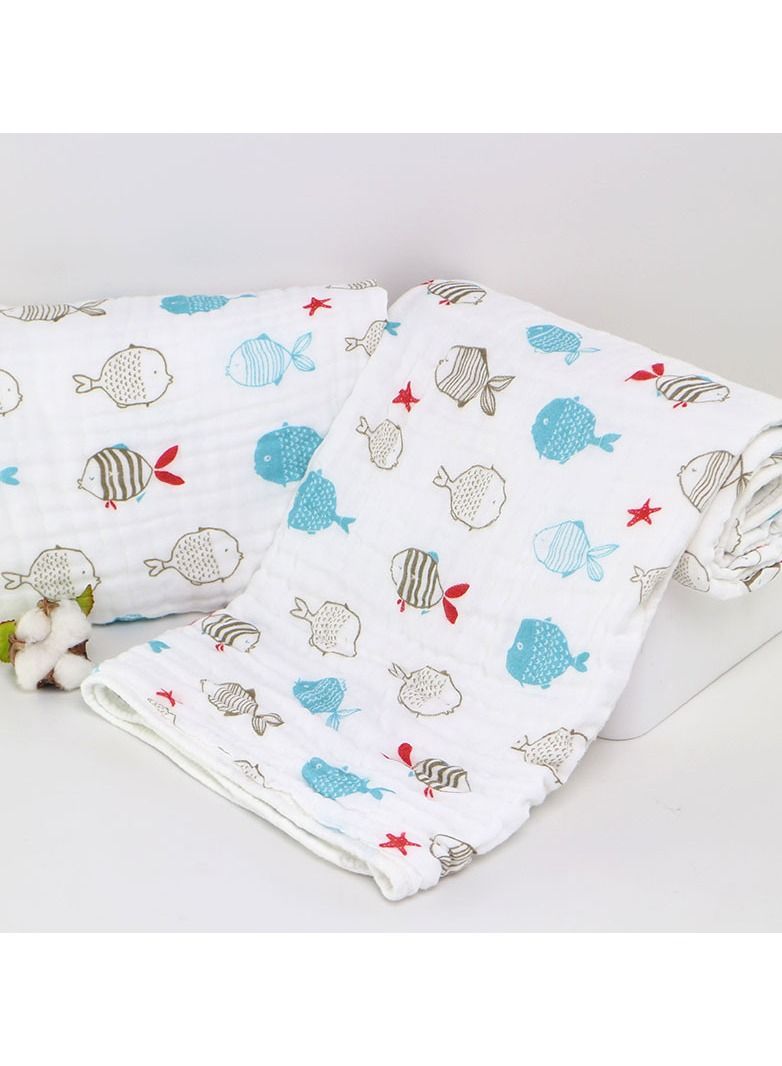 Pure Cotton Cartoon Printed Bath Towels