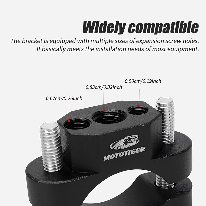 1pc Aluminum Alloy Motorcycle Expansion Bracket For Auxiliary Lights Phone Mounting Support - Image 1
