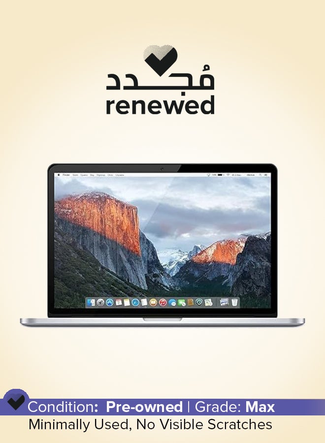ابل  Renewed - MacBook Pro (2015) Laptop With 15.4-Inch Full HD Display, Core i7 Processor/Quad Core/16GB RAM/512GB SSD/macOS English Silver - Image 1