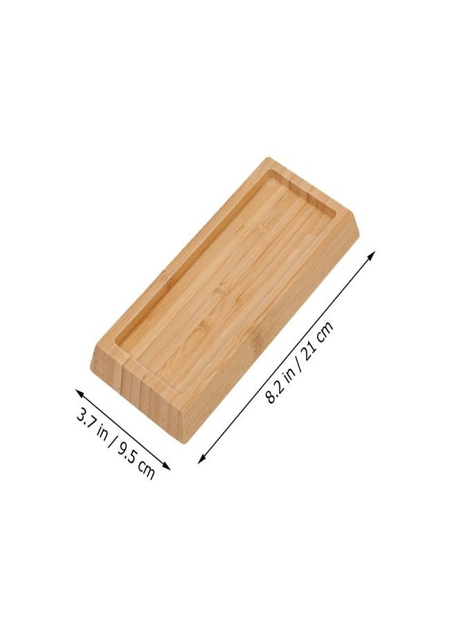 Yardwe Tools Sharpening Home Sharpener Holder Sharpening Block Base Whetstone Base Kitchen Whetstone Stand Grinding Tool Bracket Storage Rack Sharpener Household Bamboo Knives - Image 3