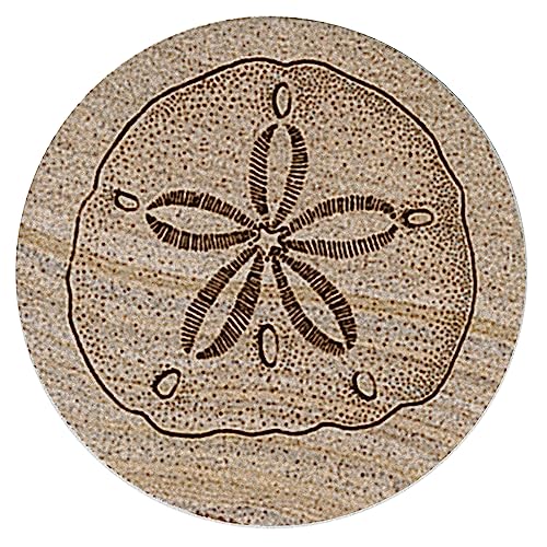 Thirstystone Sand Dollar 4 Pack Round Absorbent Stone Coasters Manufactured in The USA Decorative, Absorbent, Easily Wipes Clean - Image 5
