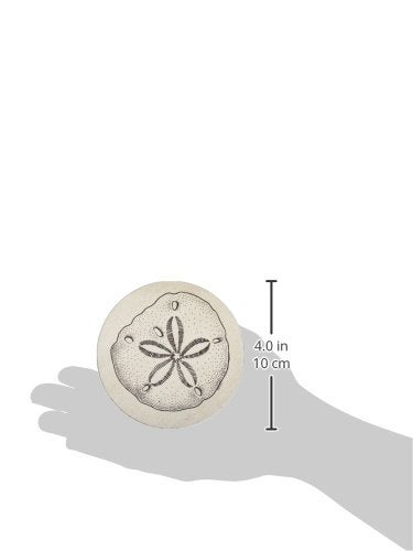 Thirstystone Sand Dollar 4 Pack Round Absorbent Stone Coasters Manufactured in The USA Decorative, Absorbent, Easily Wipes Clean - Image 3