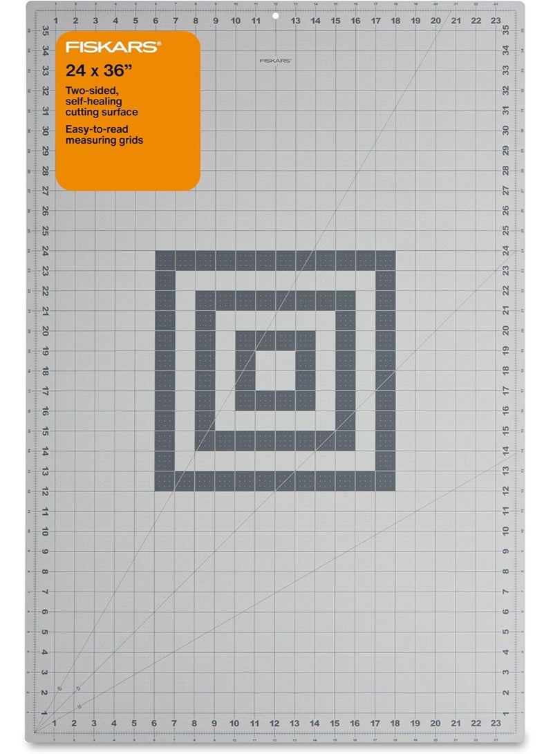 Fiskars حصيرة قطع ذاتية الشفاء من فيسكارس للخياطة والفنون والحرف، 24" × 36" شبكة، حصيرة خياطة، لوح قطع للحرف، مستلزمات الخياطة وأدوات الخياطة - Image 1